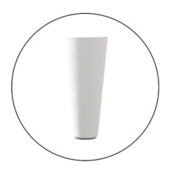 Konisk Cylinder Træ i Hvid lak 0,00&nbsp;kr.