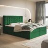 Box Model 2 Polstret Sengeramme Med Opbevaring Fra CozyQuilt Sleep | Håndlaves i Møbelstof, Fløjl, Velour & Læder - Billede 1