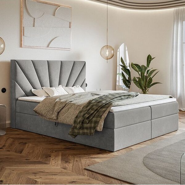 Box Model 6 Polstret Sengeramme Med Opbevaring Fra CozyQuilt Sleep | Håndlaves i Møbelstof, Fløjl, Velour & Læder - Billede 3