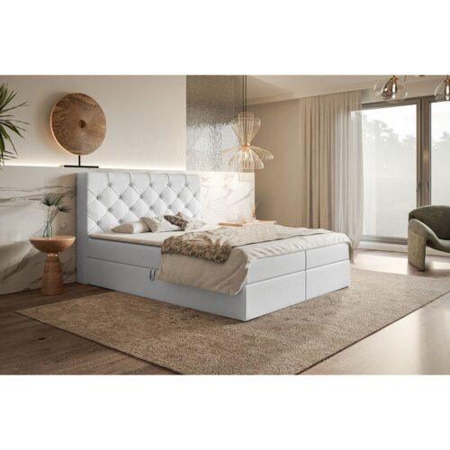 Box Model 7 Polstret Sengeramme Med Opbevaring Fra CozyQuilt Sleep | Håndlaves i Møbelstof, Fløjl, Velour & Læder - Billede 5