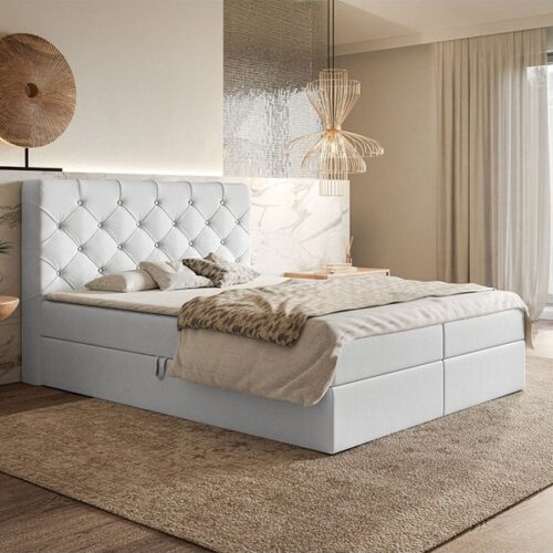 Box Model 7 Polstret Sengeramme Med Opbevaring Fra CozyQuilt Sleep | Håndlaves i Møbelstof, Fløjl, Velour & Læder - Billede 5