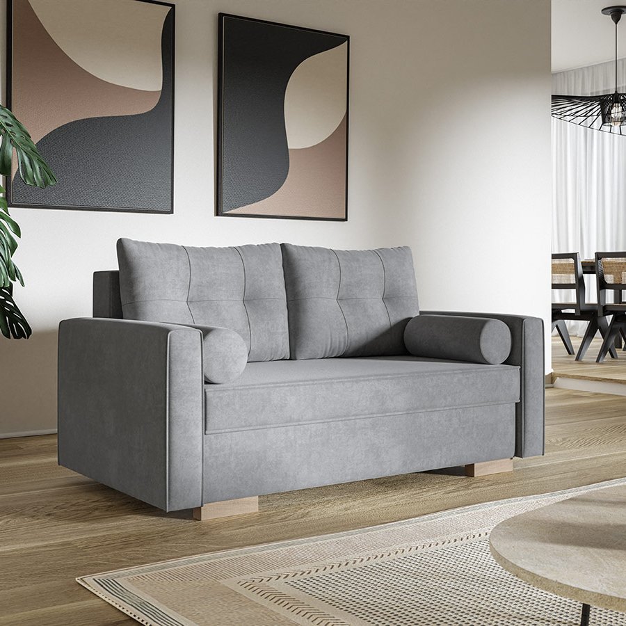 Komfort Model 2 Polstret 2-Personers Sofa Fra CozyQuilt Furniture | Håndlaves i Møbelstof, Fløjl, Velour & Læder - Billede 4