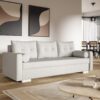 miljoe-komfort-model-2-polstret-3-personers-sofa-med-sovefunktion-og-opbevari-1 Komfort Model 2 Polstret 3-Personers Sofa Med Sovefunktion og Opbevaring Fra CozyQuilt Furniture | Håndlaves i Møbelstof, Fløjl, Velour & Læder - Billede 1