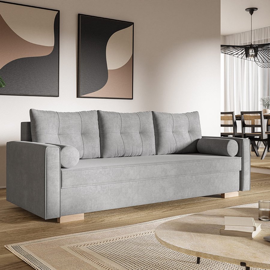 miljoe-komfort-model-2-polstret-3-personers-sofa-med-sovefunktion-og-opbevari-4 Komfort Model 2 Polstret 3-Personers Sofa Med Sovefunktion og Opbevaring Fra CozyQuilt Furniture | Håndlaves i Møbelstof, Fløjl, Velour & Læder - Billede 4