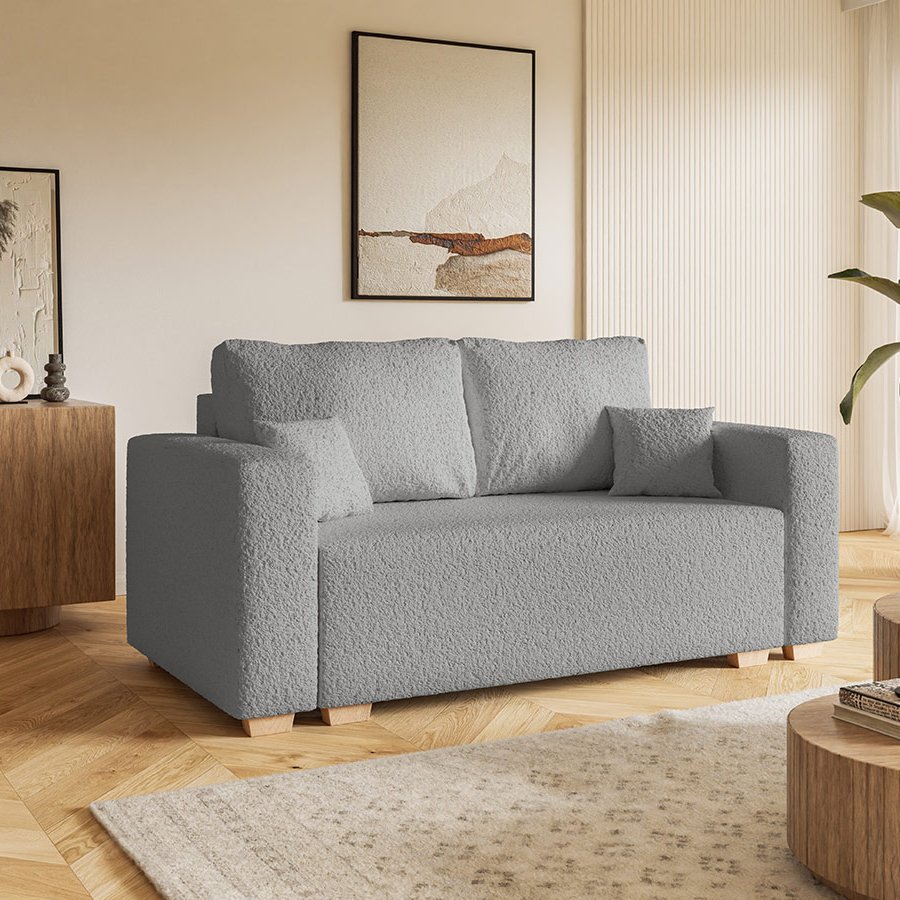 Komfort Model 3 Polstret 2-Personers Sofa Med Sovefunktion & Opbevaring Fra CozyQuilt Furniture | Håndlaves i Møbelstof, Fløjl, Velour & Læder - Billede 3