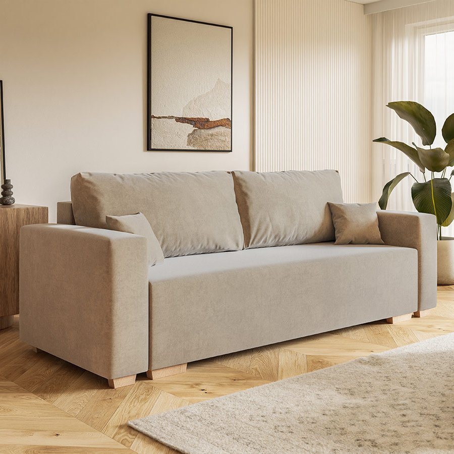 miljoe-komfort-model-3-polstret-3-personers-sofa-med-sovefunktion-opbevaring-5 Komfort Model 3 Polstret 3-Personers Sofa Med Sovefunktion & Opbevaring Fra CozyQuilt Furniture | Håndlaves i Møbelstof, Fløjl, Velour & Læder - Billede 5