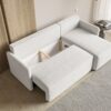 Komfort Model Hjørne Polstret 3-Personers Hjørnesofa Med Sovefunktion & Opbevaring Fra CozyQuilt Furniture | Håndlaves i Møbelstof, Fløjl, Velour & Læder - Billede 2