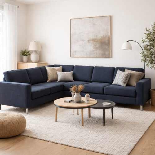 Pan Sæt 7 Hjørnesofa Sofa i Møbelstof fra Lexpo Living | 295x81/230x84 cm | Flere Farver hos uniquebeds, home & living - Billede 1