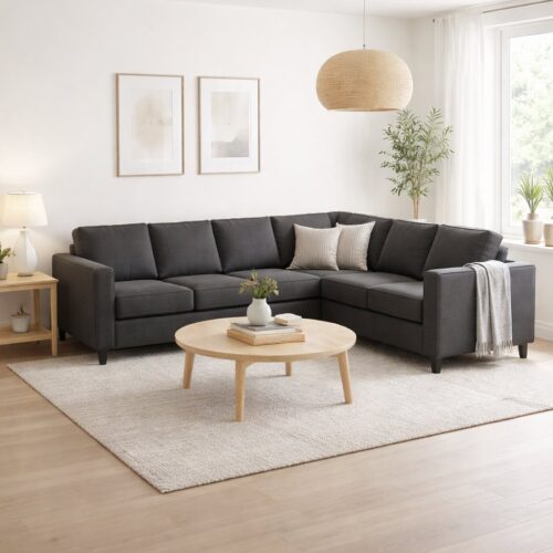 Stavanger Sæt 13 3C2 Hjørnesofa i Møbelstof fra Lexpo Living | 266x85/211x82 cm | Flere Farver hos uniquebeds, home & living - Billede 1