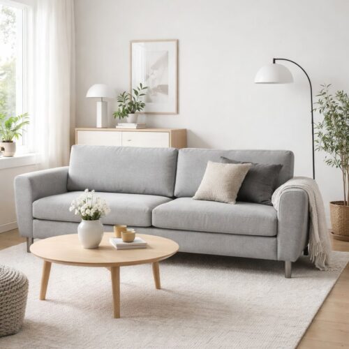 Wendy 2,5 pers. Sofa i Møbelstof fra Lexpo Living | 218x81x84 cm | Flere Farver hos uniquebeds, home & living - Billede 1