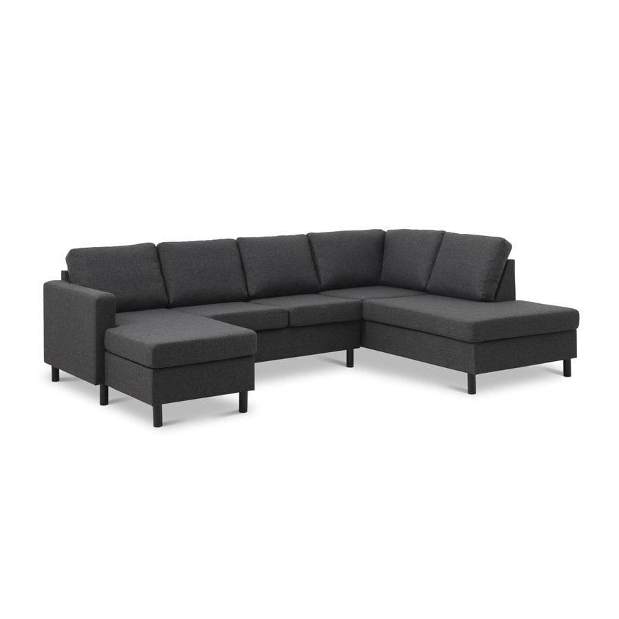 stavanger-st-5-u-oe-hjrevendt-hjrnesofa-med-chaiselong-open-end-i-mbel-2 Stavanger Sæt 5 U OE Højrevendt Hjørnesofa med Chaiselong & Open end i Møbelstof fra Lexpo Living | 266x85/148/196x82 cm | Flere Farver hos uniquebeds, home & living - Billede 2