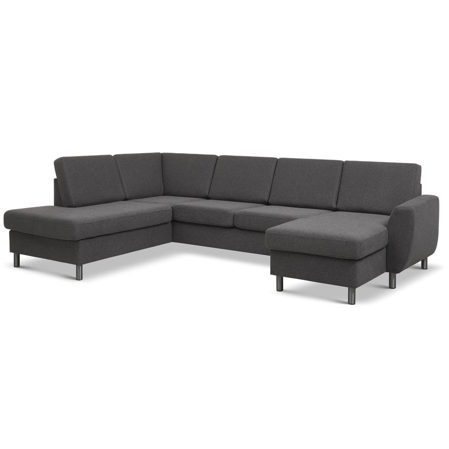 Wendy Sæt 4 OE Venstrevendt Hjørnesofa med Chaiselong & Open end i Møbelstof fra Lexpo Living | 295x81/137/197x84 cm | Flere Farver hos uniquebeds, home & living - Billede 1