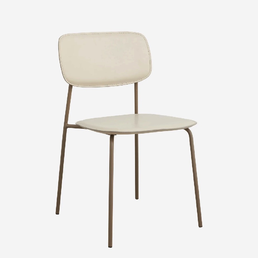 ESA Spisebordsstol i Kunstlæder med Metalstel fra Nordal | 50x43x76,5 cm | Flere Farver hos uniquebeds, home & living 11