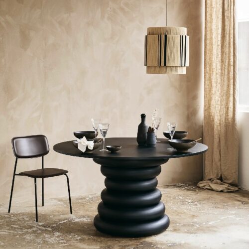 ESA Spisebordsstol i Kunstlæder med Metalstel fra Nordal | 50x43x76,5 cm | Flere Farver