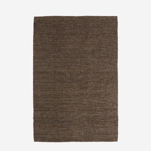 FIA Gulvtæppe i 80% Uld fra Nordal | 200x290 cm | Grå/Brun