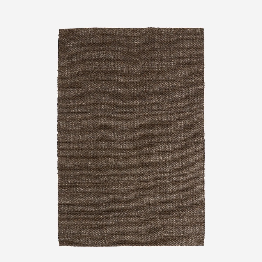 FIA Gulvtæppe i 80% Uld fra Nordal | 200x290 cm | Grå:Brun hos uniquebeds, home & living