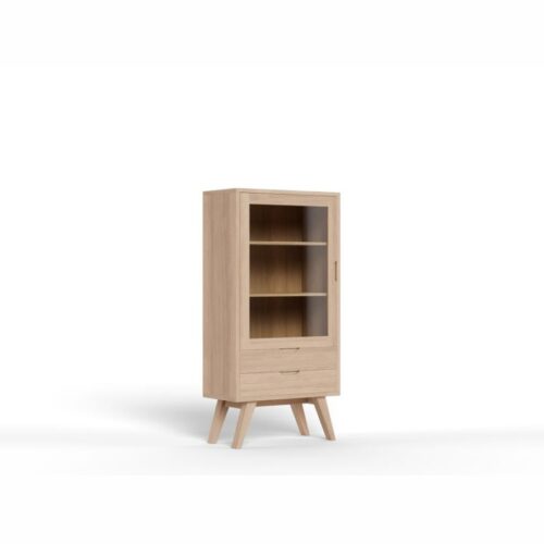 A Line Vitrine Hvid Egetræ Klar