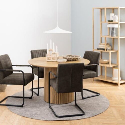 Adele Spisebordsstol Armlæn Antracit Actona