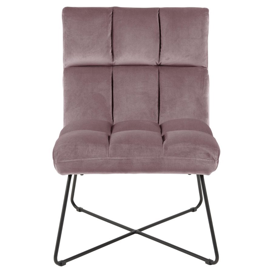 Alba Lounge Stol Dusty Rose Stof