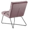 Alba Lounge Stol Dusty Rose Stof