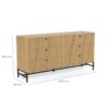 albany-kommode-i-eg-melamin-med-lamel-front-stel-i-sort-stl-fra-actona-H000023622-12 Albany Kommode Eg Melamin Lamel Front