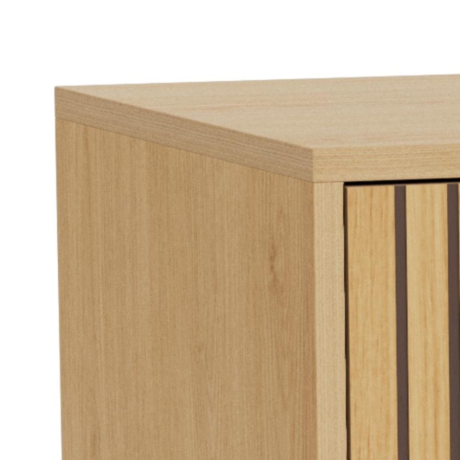 Albany Kommode Egetræ Lamel Front Stel