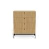 Albany Kommode Egetræ Lamel Front Stel