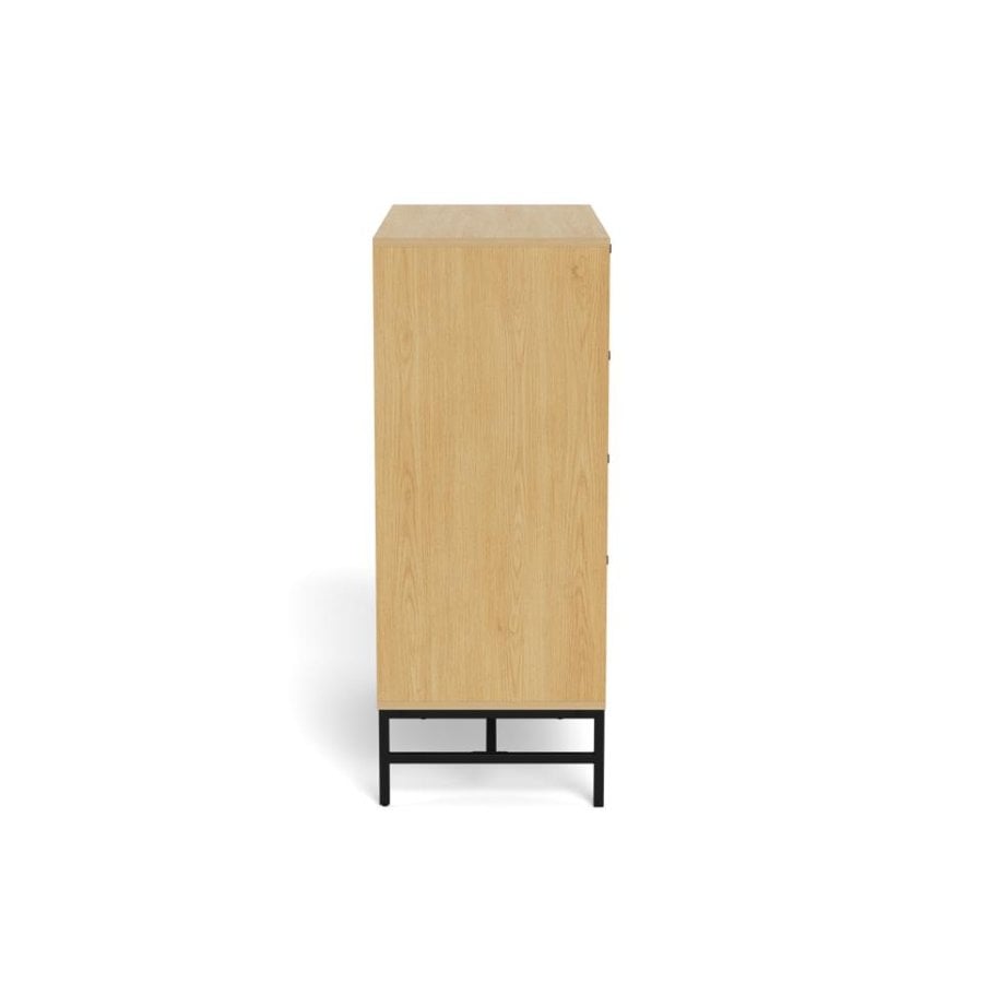 Albany Kommode Egetræ Lamel Front Stel