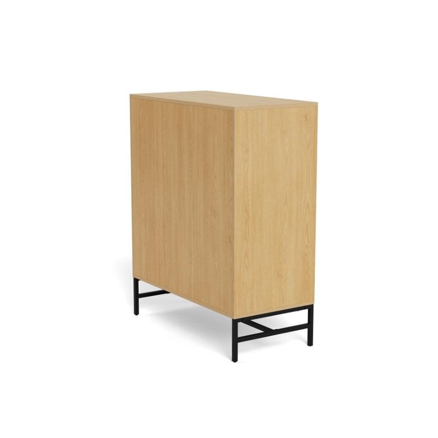 Albany Kommode Egetræ Lamel Front Stel