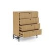Albany Kommode Egetræ Lamel Front Stel