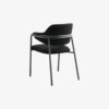 albert-stol-i-sort-mbelstof-med-sort-metalstel-fra-nordal-59x56x84-cm-3 ALBERT Stol i Sort Møbelstof med Sort Metalstel fra Nordal | 59x56x84 cm hos uniquebeds, home & living - Billede 3