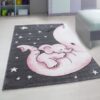 alexander-gulvtaeppe-i-pink-med-kant-fra-rugs-by-uniquebeds-KIDS801500560PINK-1 Alexander Gulvtæppe