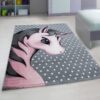 alexander-gulvtaeppe-i-pink-med-kant-fra-rugs-by-uniquebeds-KIDS801500590PINK-1 Alexander Gulvtæppe