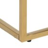 Alisma Natbord Hvid Glas Stel Gylden
