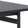 Angus Spisebord Sort Ask Melamin Stel