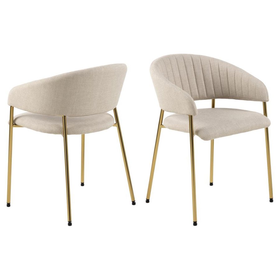 ann-spisebordsstol-i-beige-stof-med-armln-og-stel-i-gylden-krom-stl-fr-0000097396-3 Ann Spisebordsstol Beige Stof Armlæn Stel