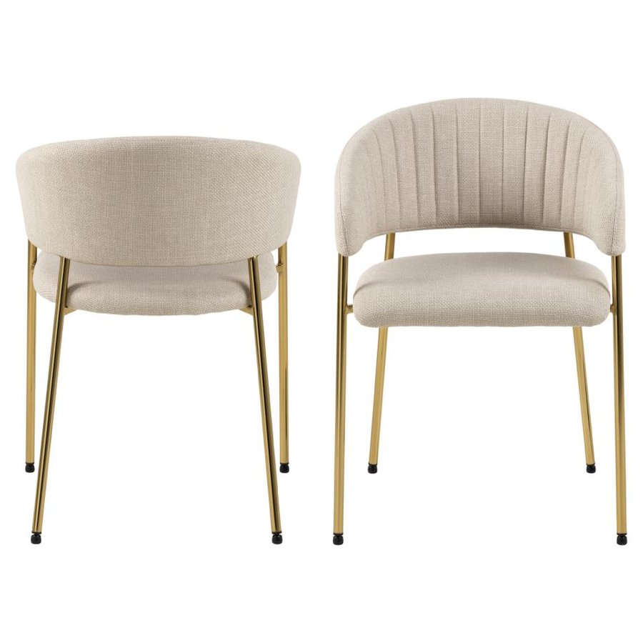 ann-spisebordsstol-i-beige-stof-med-armln-og-stel-i-gylden-krom-stl-fr-0000097396-4 Ann Spisebordsstol Beige Stof Armlæn Stel