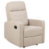 Asila Recliner Beige Stof Manuel Udløser