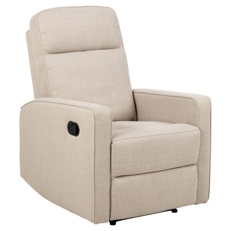 Asila Recliner Beige Stof Manuel Udløser
