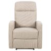 Asila Recliner Beige Stof Manuel Udløser