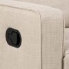 Asila Recliner Beige Stof Manuel Udløser