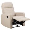 Asila Recliner Beige Stof Manuel Udløser