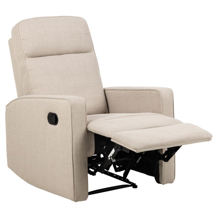 Asila Recliner Beige Stof Manuel Udløser