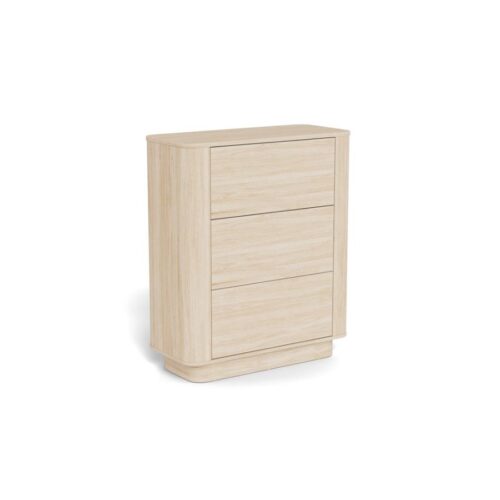 Atmore Kommode Hvidpigmenteret Egetræ Skub For