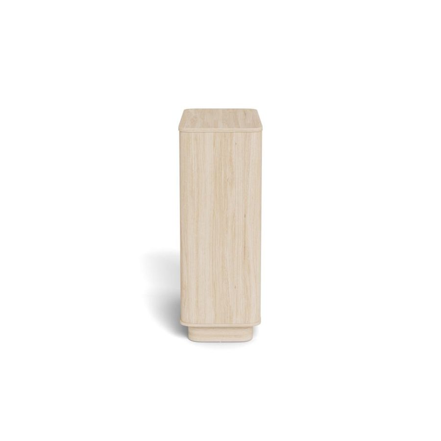 Atmore Kommode Hvidpigmenteret Egetræ Skub For