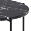 Avila Hjørnebord Sort Kunstig Marmor Stel