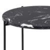 Avila Hjørnebord Sort Kunstig Marmor Stel