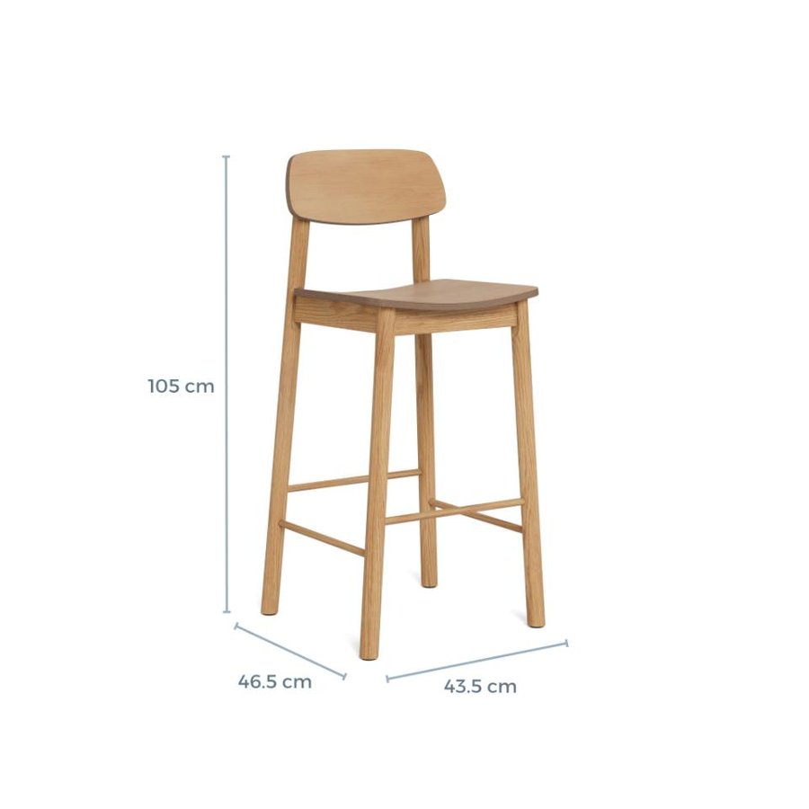 barlow-barstol-i-eg-egetr-med-fodsttte-og-stel-i-eg-gummitr-fra-actona-0000108754-9 Barlow Barstol Eg Egetræ Fodstøtte Stel