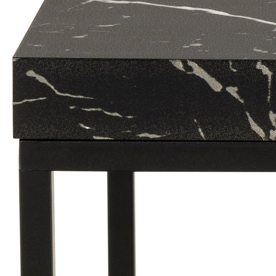 Barossa Sofabord Sort Mdf Stel Sort
