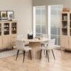 Becca Spisebordsstol Beige Stof Stel Sort
